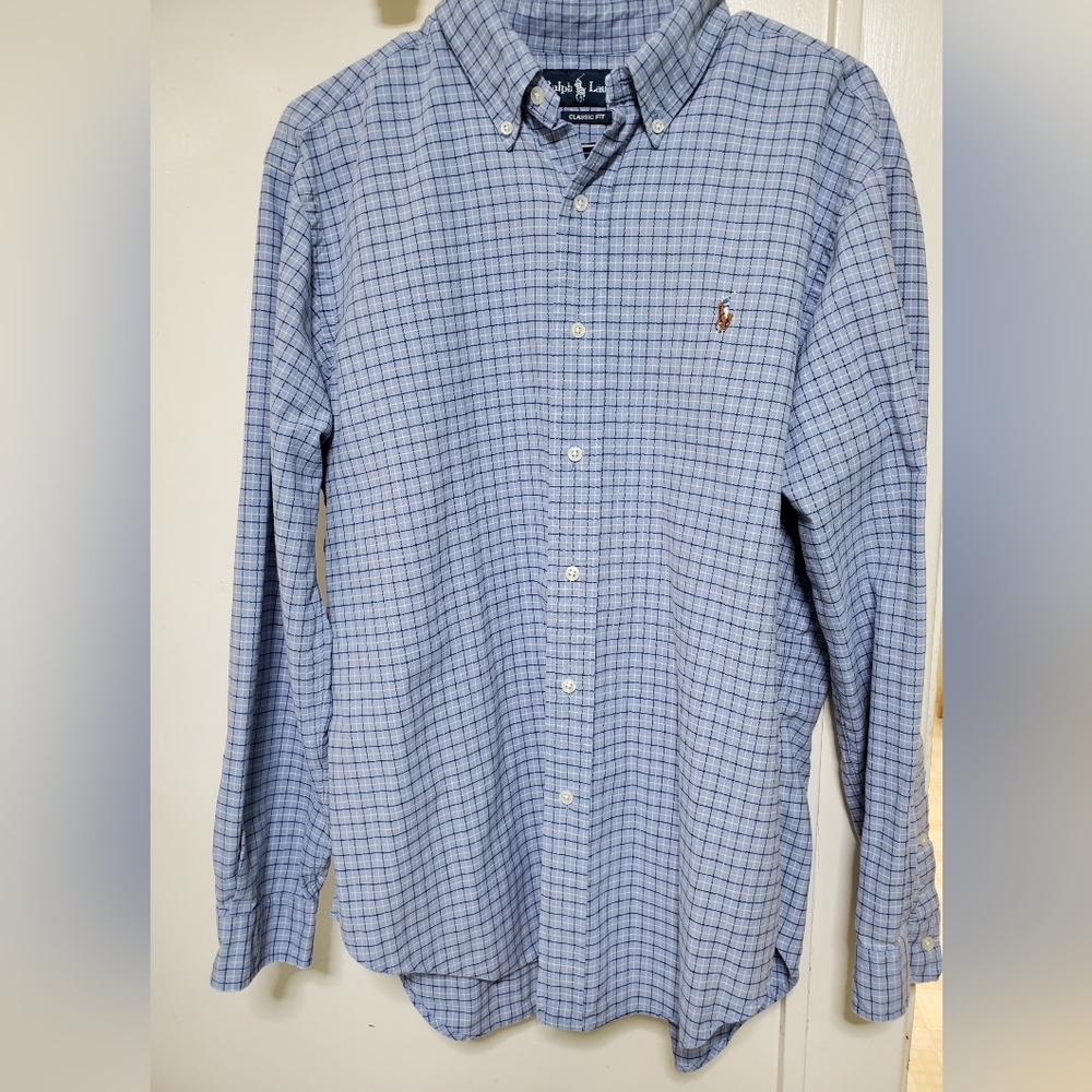 Polo by Ralph Lauren Light Blue Checkered Shirt